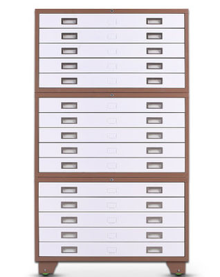 Gabinete de fichero de acero modificado para requisitos particulares del mapa del gabinete del dibujo del papel de los muebles de oficinas A4