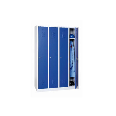 Golpee abajo el armario de acero de la puerta de la estructura 4, armario modificado para requisitos particulares del metal para la ropa