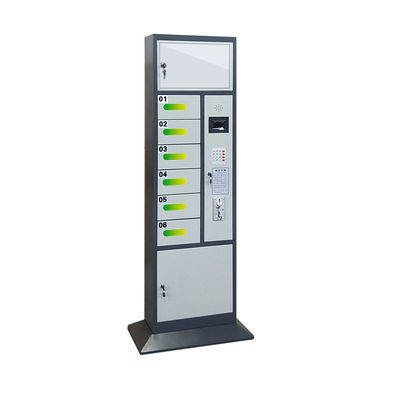 El gabinete de almacenamiento de carga del teléfono celular con la altura de la base 1600m m gris/ennegrece color
