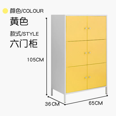 botón de acero de la aleación de aluminio del armario del almacenamiento 6-Door para el hogar