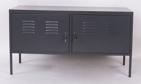 Gabinete de almacenamiento de acero del diseño 2 de las puertas del soporte coreano del metal TV