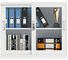 Gabinete de almacenamiento de acero de fichero de Funiture de la oficina de la puerta de vidrio de desplazamiento 2