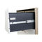Rodamiento de bolitas resistente de acero modificado para requisitos particulares de los muebles de oficinas que resbala el cajón horizontal del documento de 2 capas