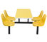 Muebles de oficinas de acero del respaldo del asiento de la tabla de la escuela de la cantina durable del restaurante