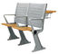 Silla de acero incombustible de la escalera de la sala de clase de los muebles de escuela con el tablero de tabla