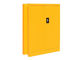 El armario bloqueable del metal rápido de la disposición, ignifuga el gabinete corto del metal amarillo