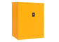 El armario bloqueable del metal rápido de la disposición, ignifuga el gabinete corto del metal amarillo