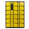Armario seguro codificado uno mismo negro amarillo de Digitaces, armario del teléfono móvil dieciocho para la oficina