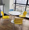 Silla moderna de la silla 12m m de la oficina apilable de acero gruesa plástica de los muebles de oficinas