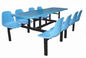 Muebles de escuela de los sistemas de la silla de tabla del restaurante de la mesa de comedor de la cantina de la escuela del metal y del estudiante de Seat