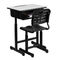 Escritorio y silla del negro de los muebles H750*W600*D550mm de la sala de clase del niño