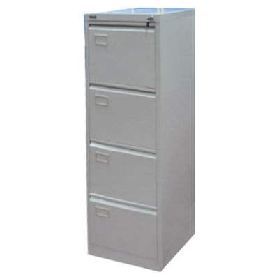 Cabinete de archivo 4-Drawer del cajón del metal con el portatarjetas del PVC para el fichero A4/A5