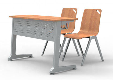 Tabla de acero del estudio de escritorio de la sala de clase de la silla del estudiante de los muebles de escuela secundaria para Seat simple o doble