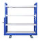 La estantería de acero azul modificada para requisitos particulares Shelfing atormenta con el establo del uso de Warehouse de las ruedas