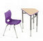 Muebles de escuela de alta calidad de los muebles de escuela del acero del escritorio H750mm de solo Seat de la sala de clase
